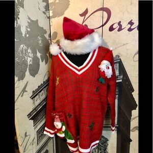 Fun knitted Christmas sweater by Joyland in XL